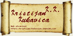 Kristijan Kukavica vizit kartica